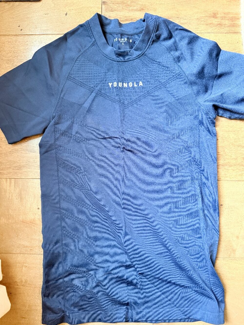 Men's Navy YoungLA compression shirt size small